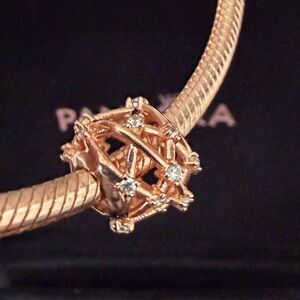 Pandora Rose Gold Geometric CZ Galaxy Charm